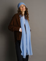 Clear Sky cashmere scarf