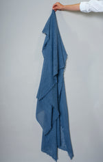 Cashmere scarf China Blue