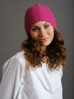Cashmere beanie Seamless Festival Fuchsia