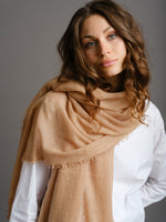 Cashmere scarf Honey Camel