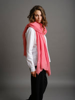 Cashmere Scarf Sunkissed Coral